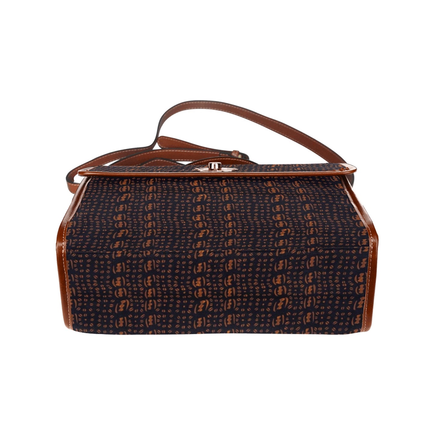 Black & Brown African Print Handbag
