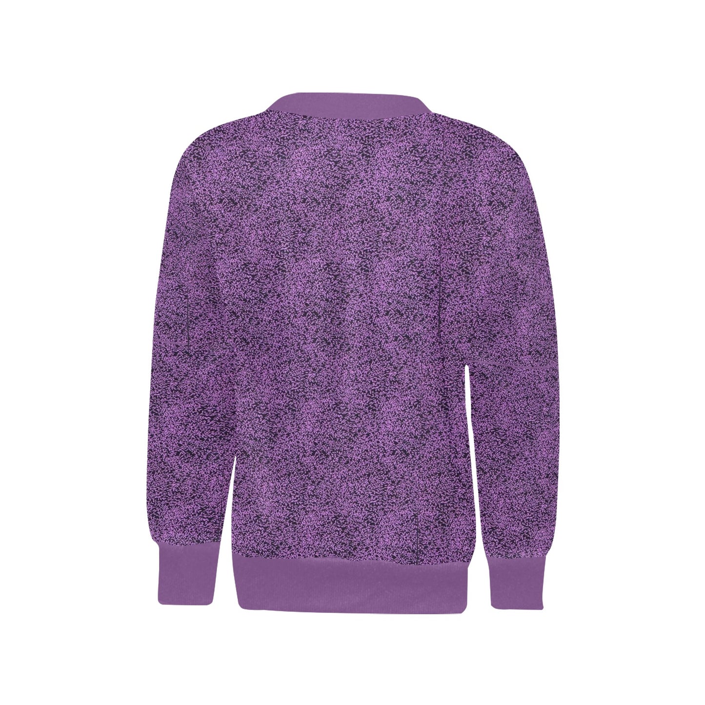 Children's Purple & Black Pattern Sweatshirt