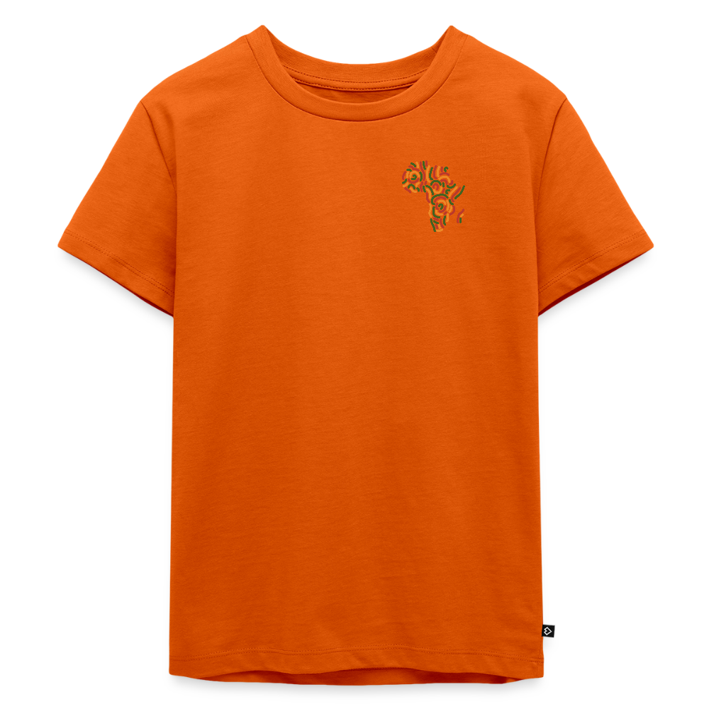 Toddler Premium T-Shirt Block Color Alaina Africa Logo - orange 
