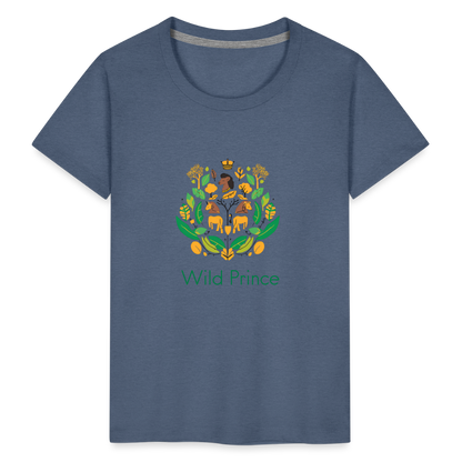 Toddler Premium Africa Wild Prince T-Shirt - heather blue