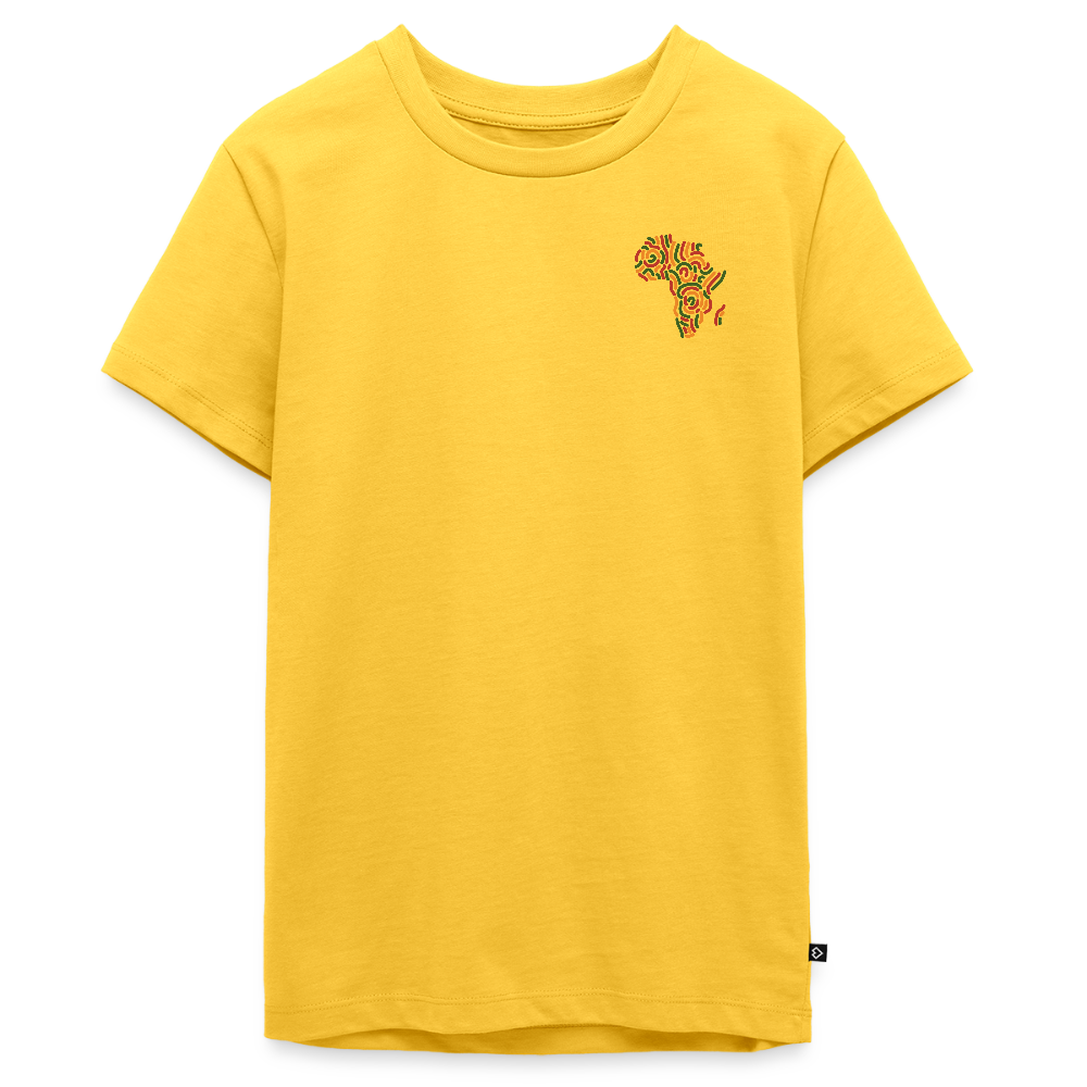 Children's Premium T-Shirt Block Color Alaina Africa Logo - yellow