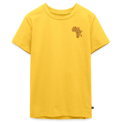 Children's Premium T-Shirt Block Color Alaina Africa Logo - yellow
