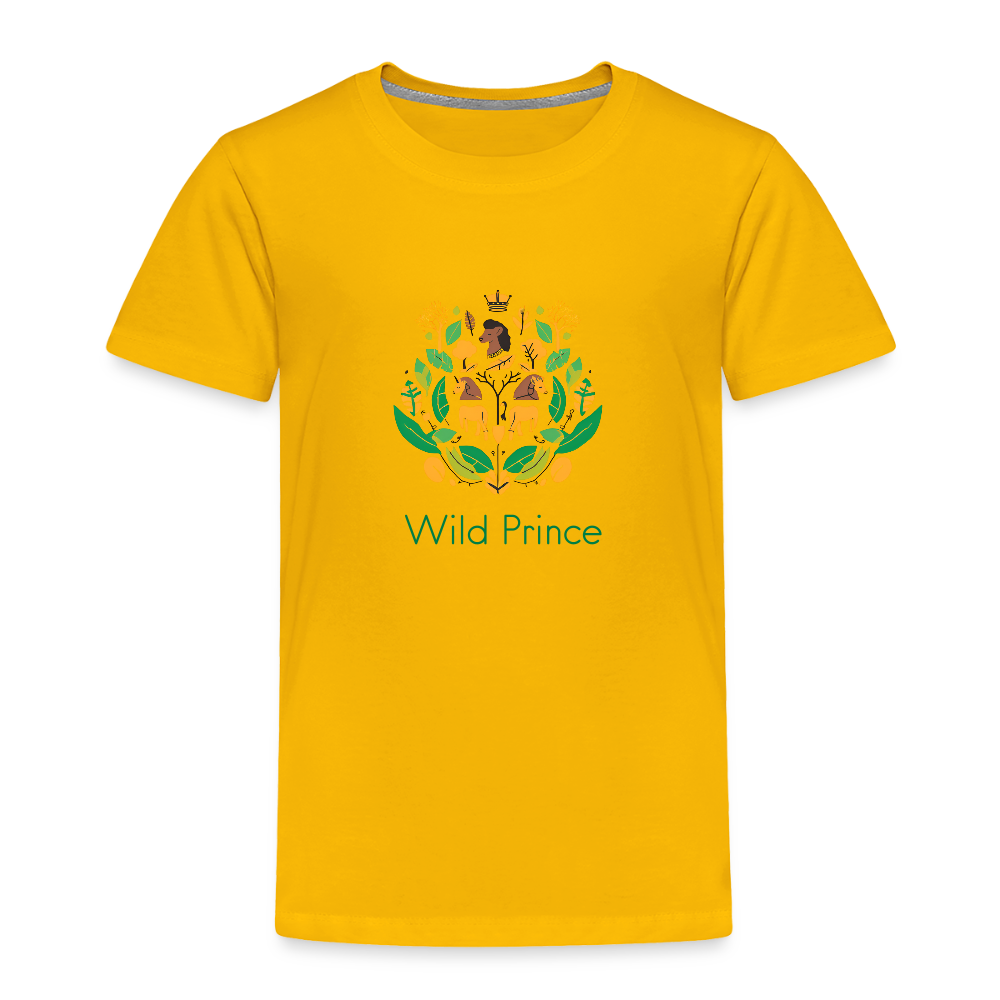 Toddler Premium Africa Wild Prince T-Shirt - sun yellow