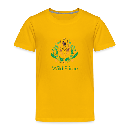 Toddler Premium Africa Wild Prince T-Shirt - sun yellow