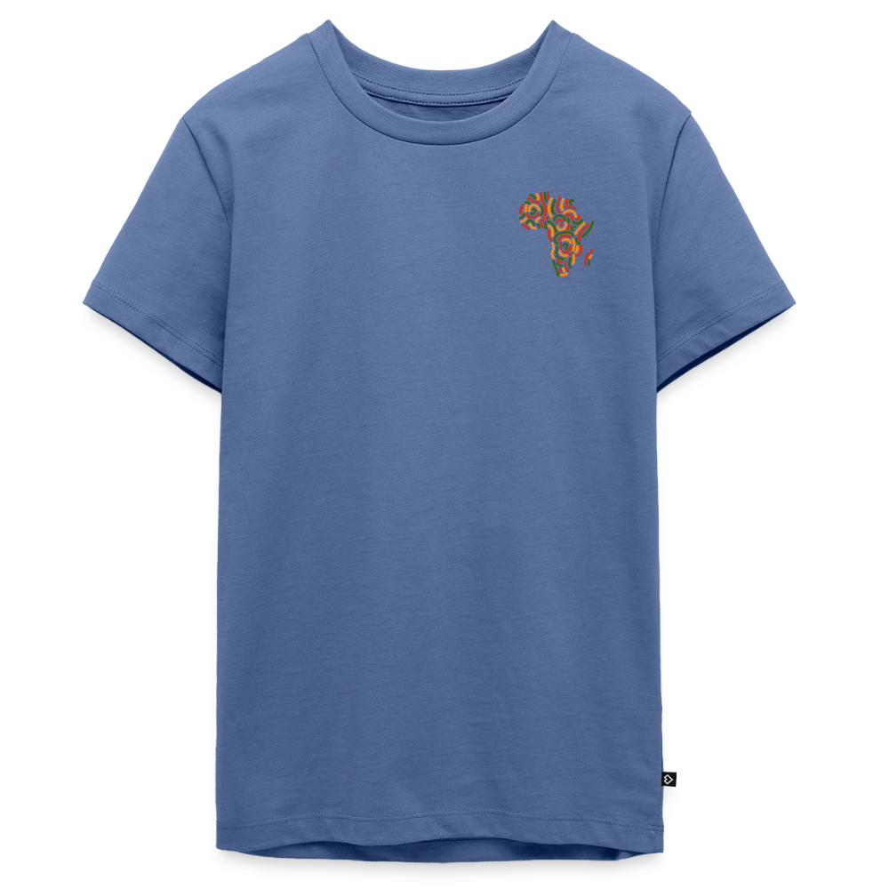 Children's Premium T-Shirt Block Color Alaina Africa Logo - stone blue 
