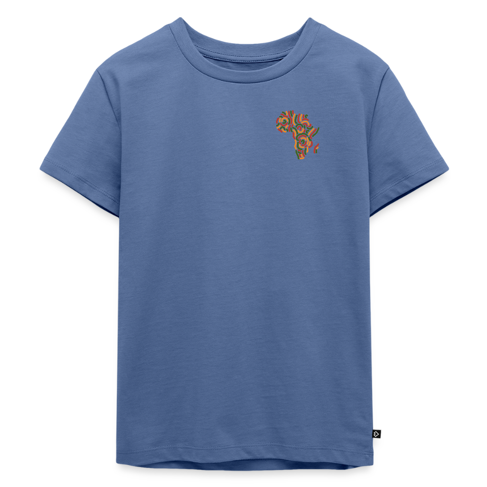 Toddler Premium T-Shirt Block Color Alaina Africa Logo - stone blue 