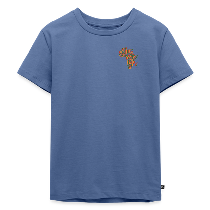 Toddler Premium T-Shirt Block Color Alaina Africa Logo - stone blue 