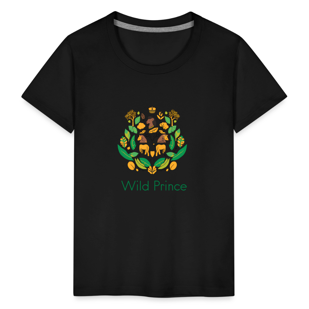 Toddler Premium Africa Wild Prince T-Shirt - black