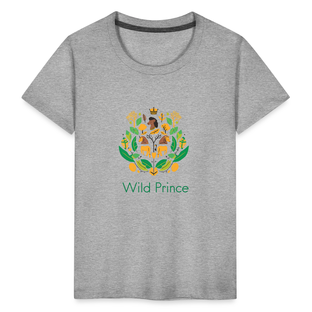 Toddler Premium Africa Wild Prince T-Shirt - heather gray