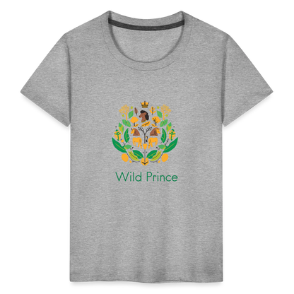 Toddler Premium Africa Wild Prince T-Shirt - heather gray