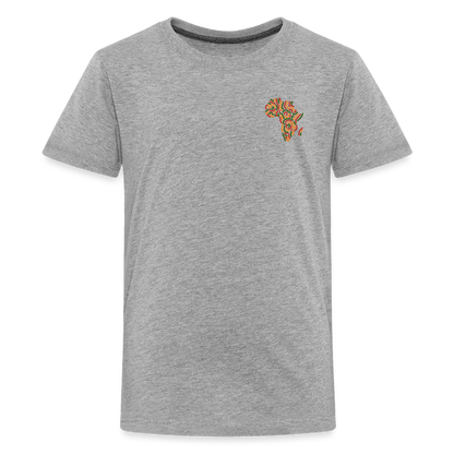 Children's Premium T-Shirt Block Color Alaina Africa Logo - heather gray
