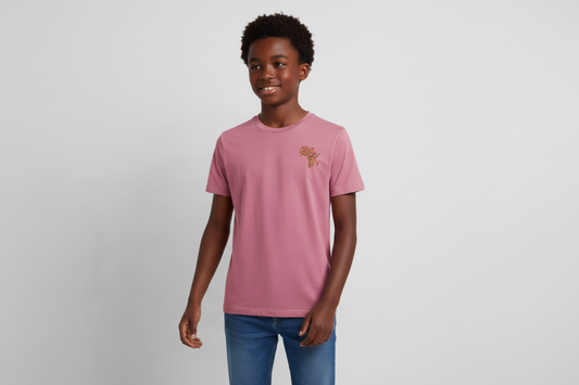 Children's Premium T-Shirt Block Color Alaina Africa Logo - mauve