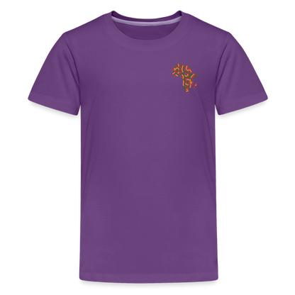 Children's Premium T-Shirt Block Color Alaina Africa Logo - purple