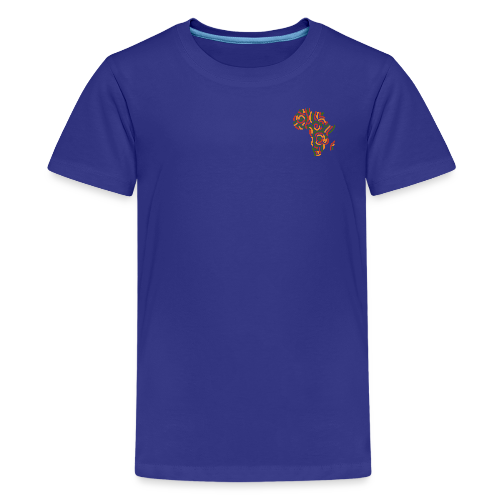 Children's Premium T-Shirt Block Color Alaina Africa Logo - royal blue
