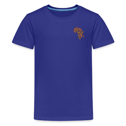 Children's Premium T-Shirt Block Color Alaina Africa Logo - royal blue