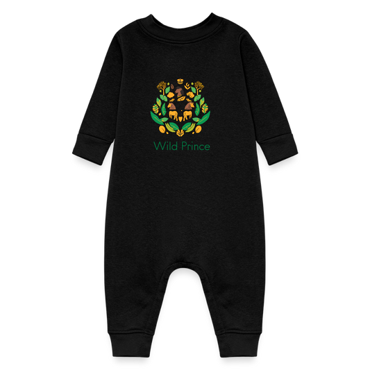 Wild Prince Baby Fleece One Piece - black