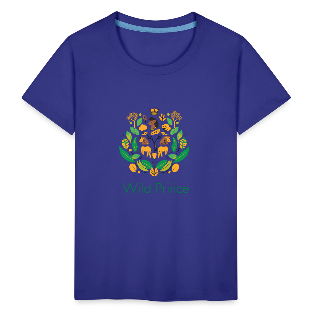 Toddler Premium Africa Wild Prince T-Shirt - royal blue