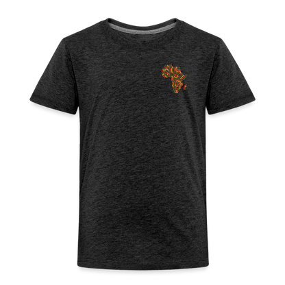 Toddler Premium T-Shirt Block Color Alaina Africa Logo - charcoal grey