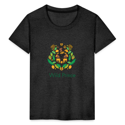 Toddler Premium Africa Wild Prince T-Shirt - charcoal grey