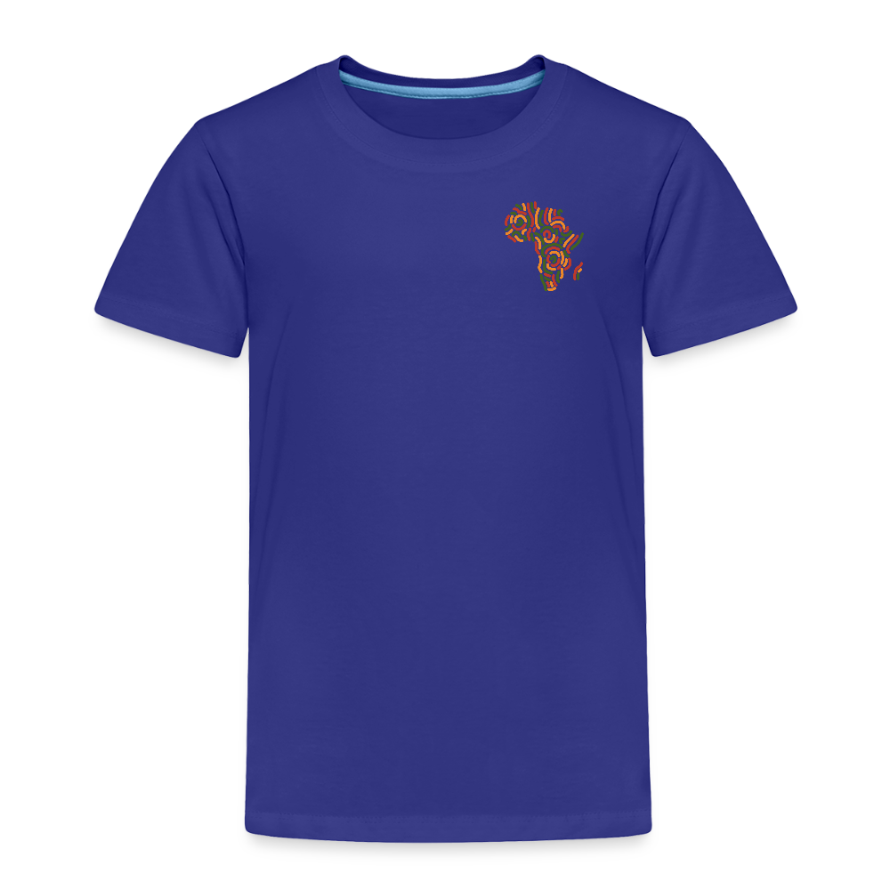 Toddler Premium T-Shirt Block Color Alaina Africa Logo - royal blue