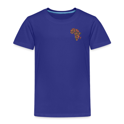 Toddler Premium T-Shirt Block Color Alaina Africa Logo - royal blue