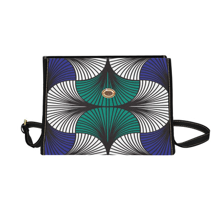 Multicolor Turquoise Ankara Print Handbag