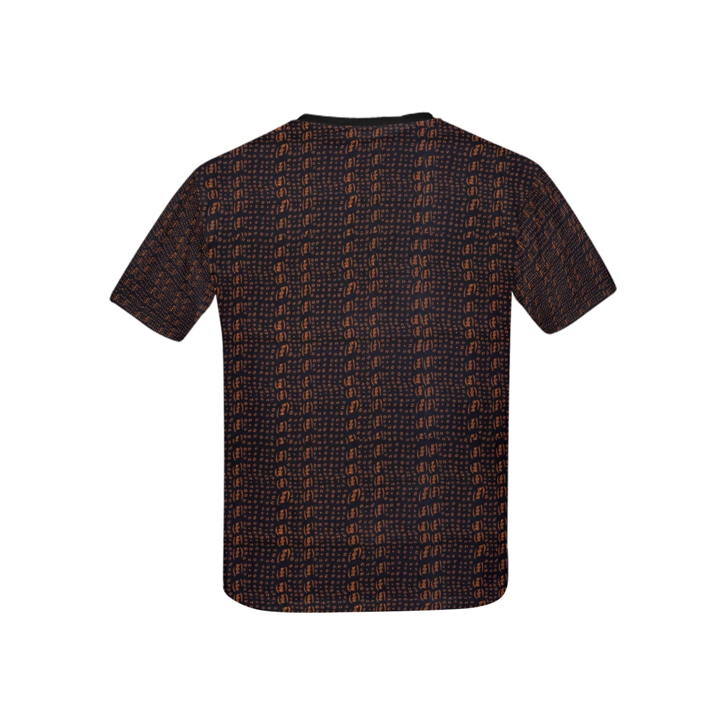 Children's Black & Brown African Print T-shirt