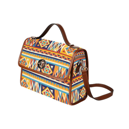 Multicolor African Geometric Pattern Handbag