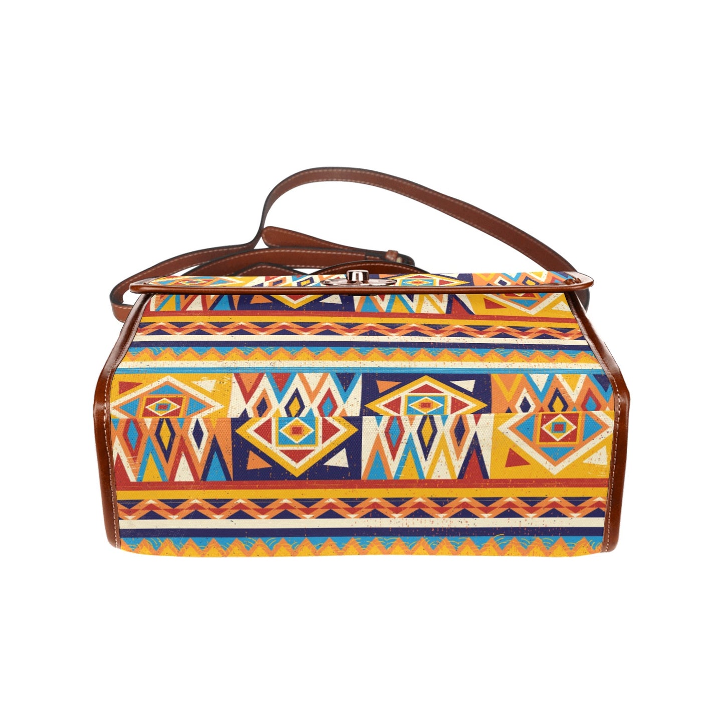 Multicolor African Geometric Pattern Handbag