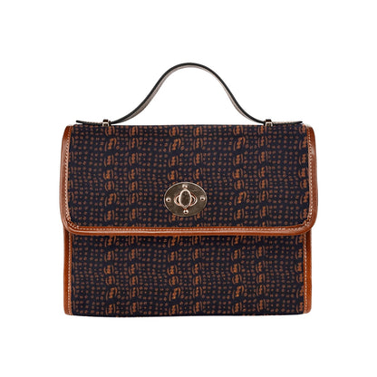 Black & Brown African Print Handbag