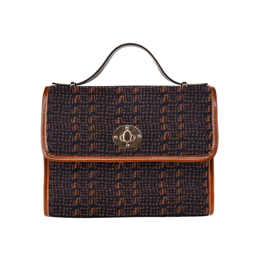Black & Brown African Print Handbag