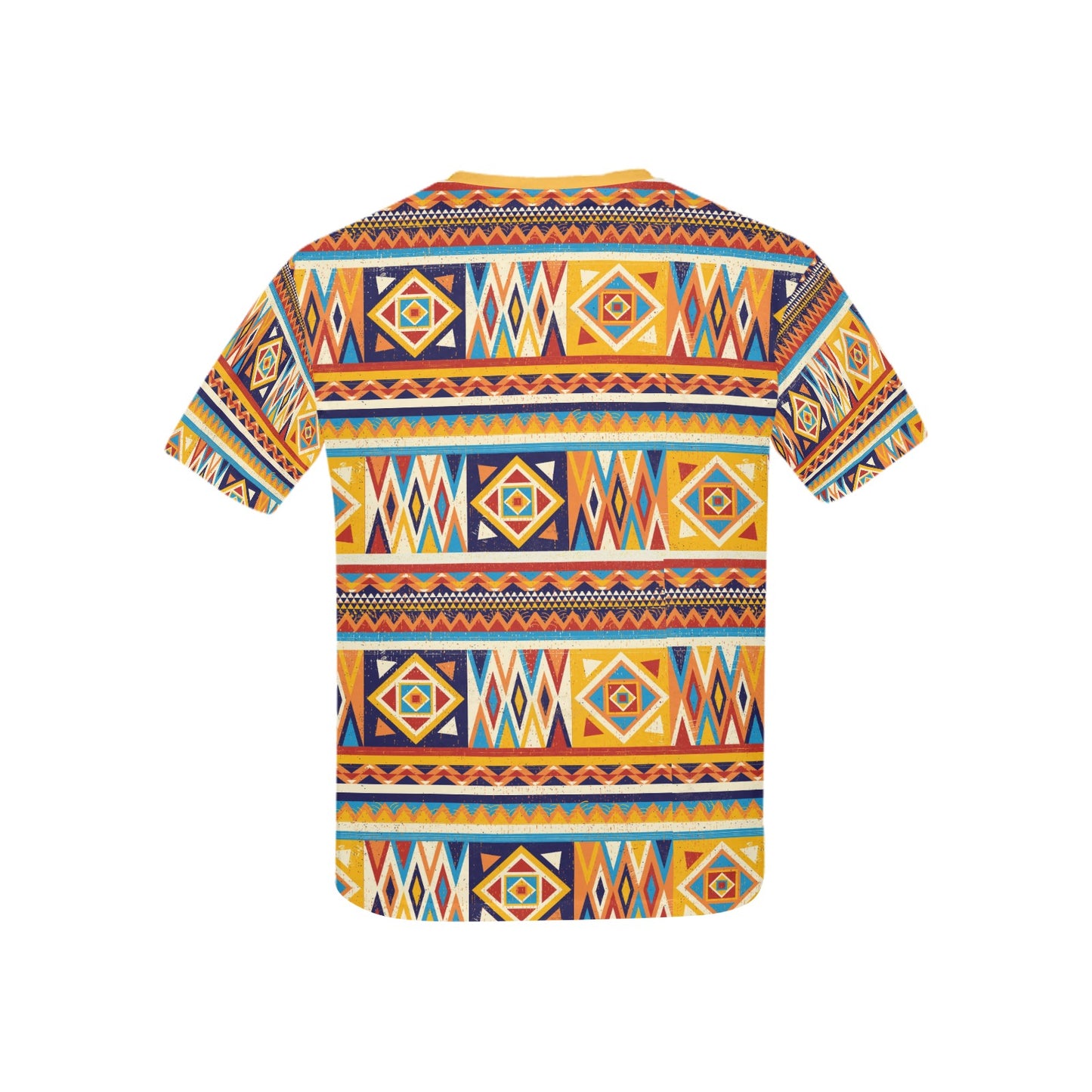 Children's Multicolor African Geometric Pattern T-shirt