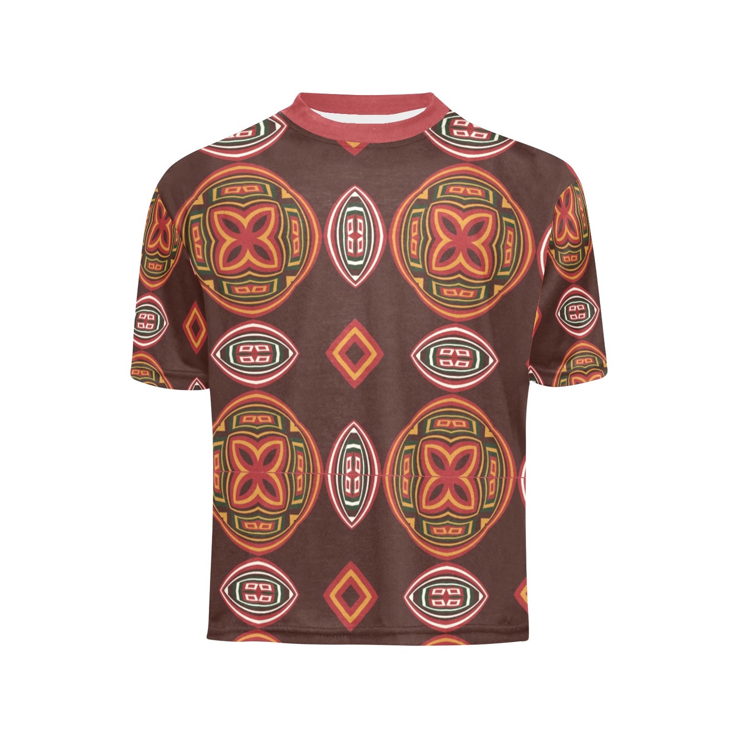 Toddler Africa Prints Brown Patterned T-Shirt