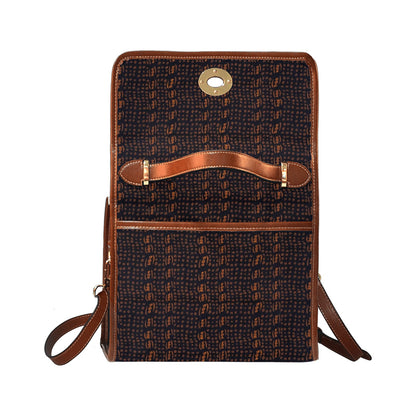 Black & Brown African Print Handbag
